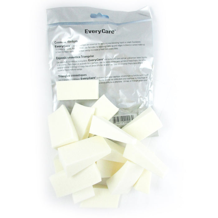 32 Makeup Cosmetic Wedge Triangle Facial Sponge Applicator White Foam ...