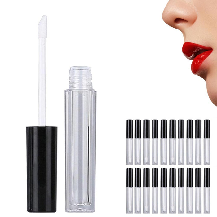 40 Pc Empty Lip Gloss Containers 10ML Refillable Tube Lip Balm Lipstick Sample