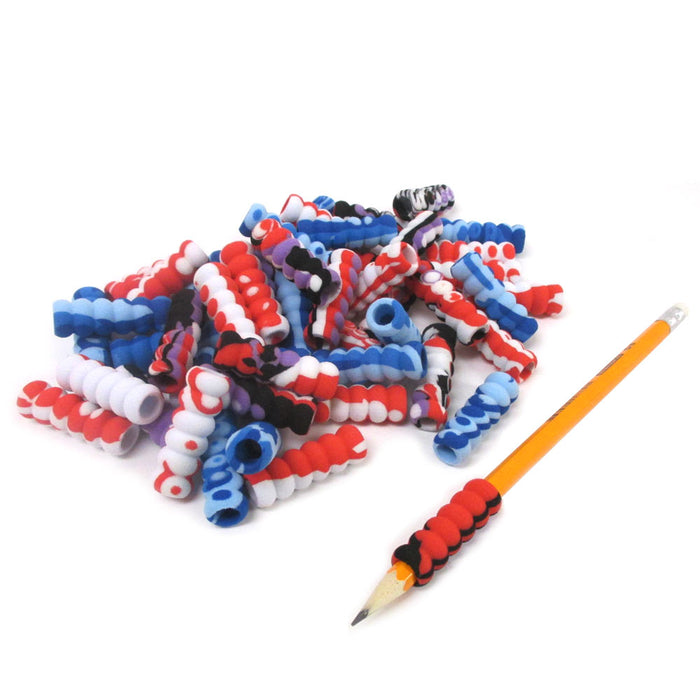 24 Pack Foam Pencil Grips Pen Comfort Soft Sponge Children School Handwriting