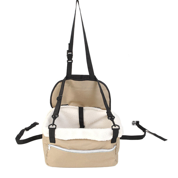 Pet Booster Seat Car Safety Dog Carrier Leash Belt Adjustable Travel !