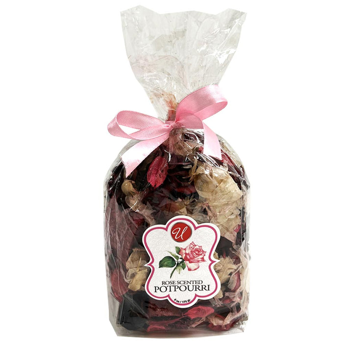 4 Potpourri Bags Rose Scent Dried Flower Pink Wedding Decor Vase Bowl Filler 6oz