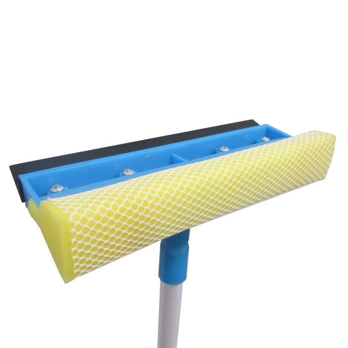 36" Telescopic Window Squeegee Cleaner Brush Shower Mirror Car Sponge Wiper Long