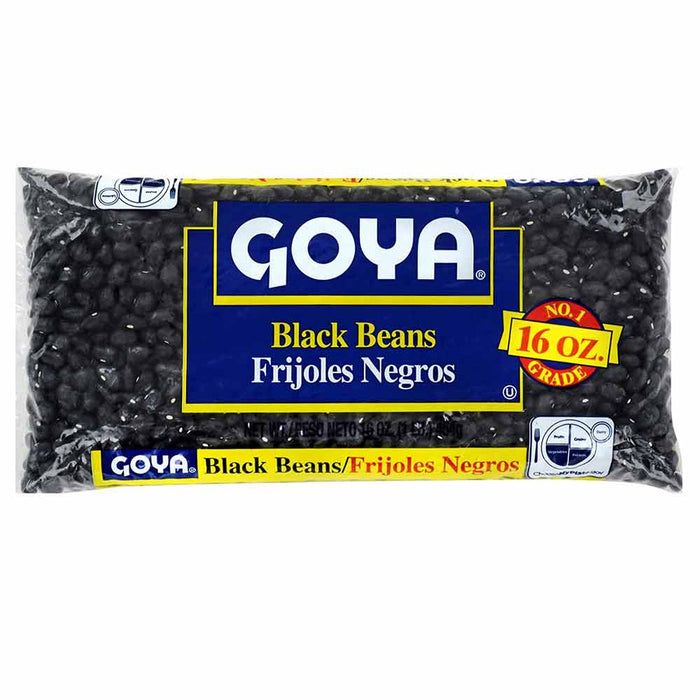 6 Pack Dry Black Beans Goya Foods Frijoles Negros Rich In Protein Fiber 6 Pounds