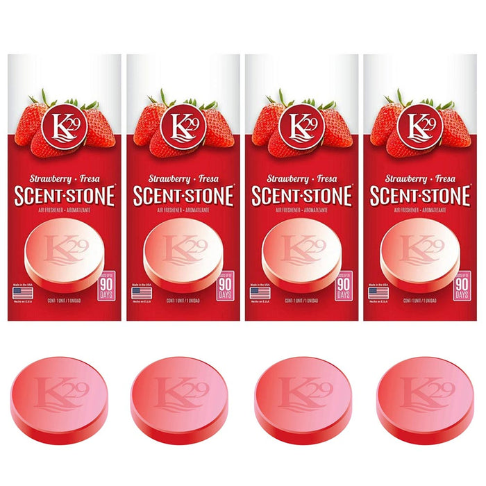 4 PC K29 Strawberry Scent Stones Pastillas Car Home Air Freshener Long Lasting