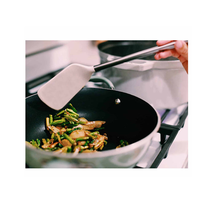 Cooking Utensil Set Nonstick Heat Resistance Long Stainless Steel Handle Kitchen