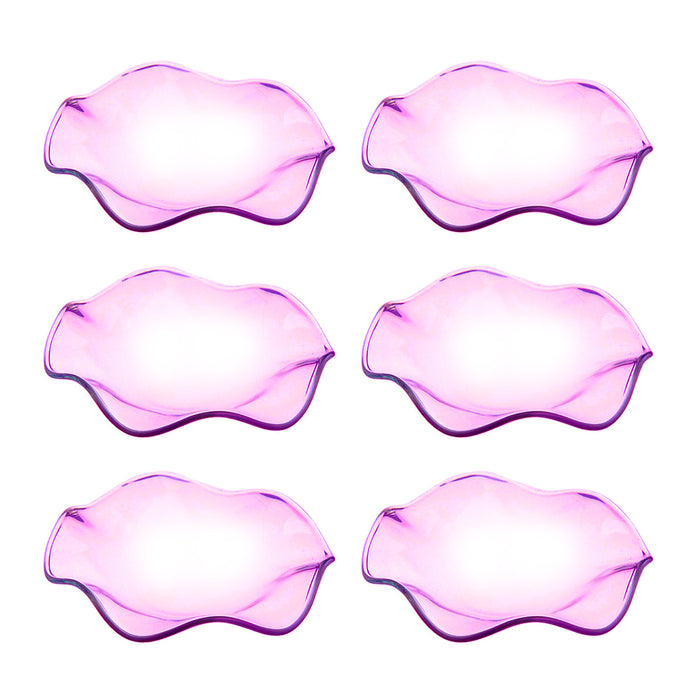 6 Pack Replacement Glass Dish Electric Lamps Oil Tart Warmers Round Aromatherapy