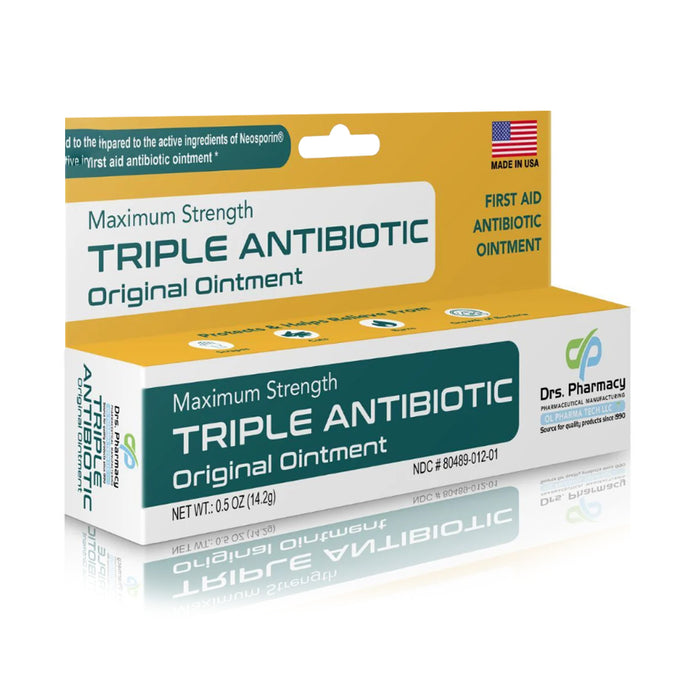 4 Pk First Aid Triple Antibiotic Ointment Maximum Strength Infection Prevention