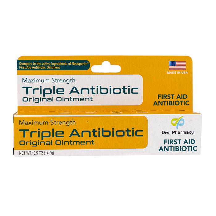4 Pk First Aid Triple Antibiotic Ointment Maximum Strength Infection Prevention
