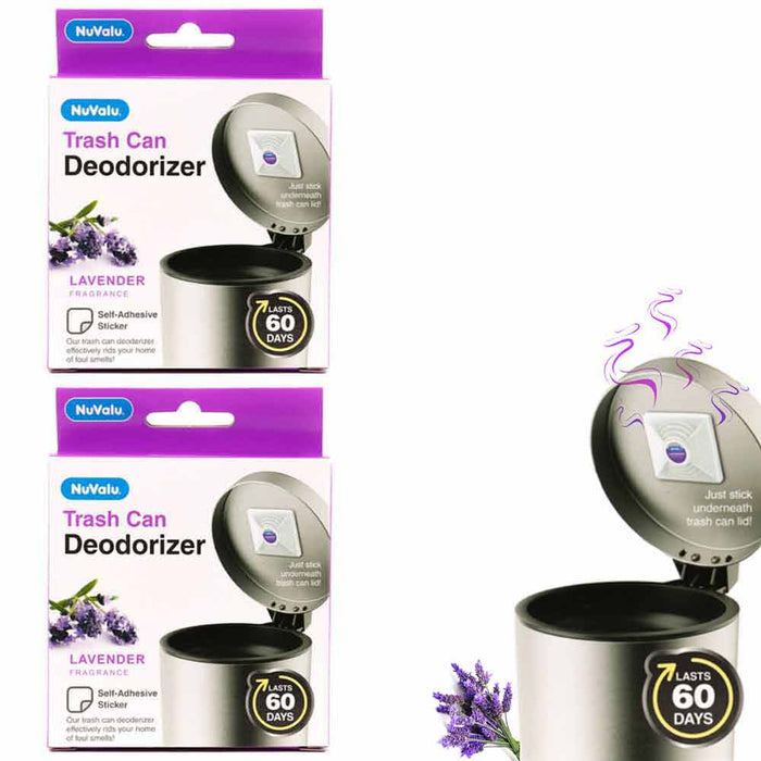 2 Pack Trash Can Deodorizer Garbage Odor Eliminator Air Freshener Lavender Aroma