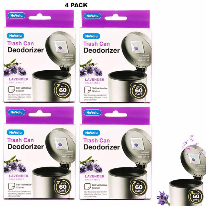 4 PACK Garbage Can Odor Eliminator Trash Deodorizer Lavender Aroma Air Freshener