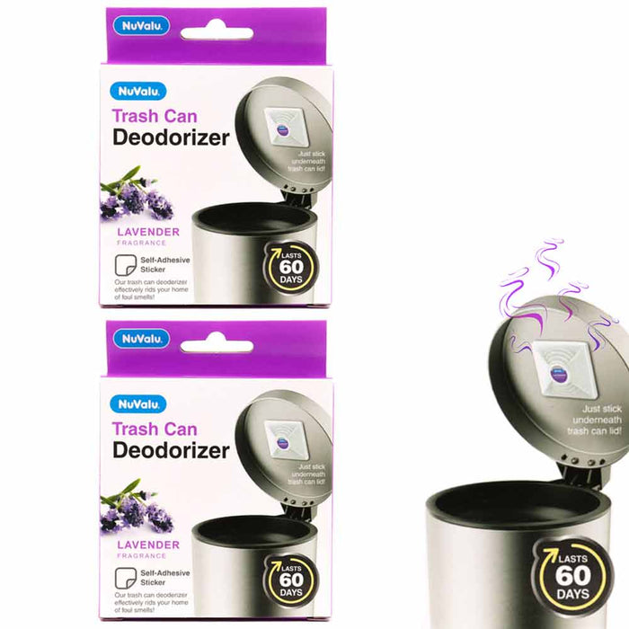 2 Pack Trash Can Deodorizer Garbage Odor Eliminator Air Freshener Lavender Aroma