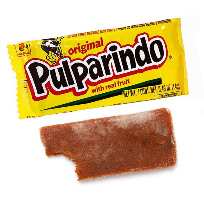 20 PC Pulparindo Mexican Candy Original Flavor Tamarindo Bar Extra Hot & Salted
