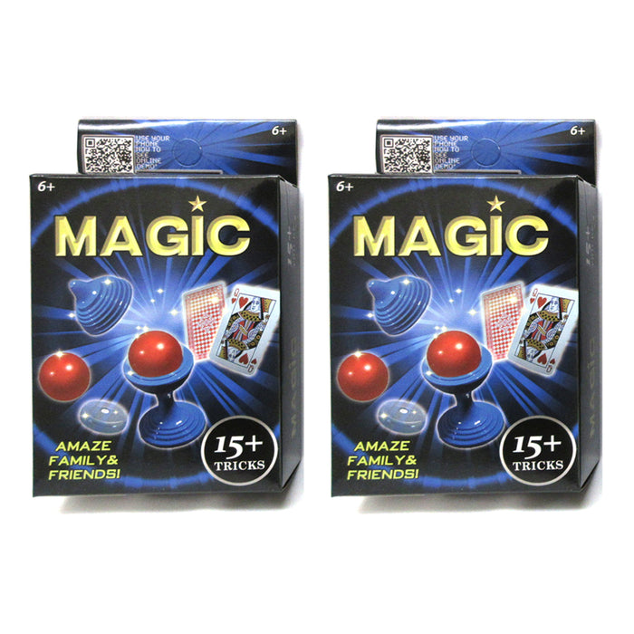 2 Pack Magic Tricks Game Set Kids Children Fun At Home Cards Puzzle Magician 6+