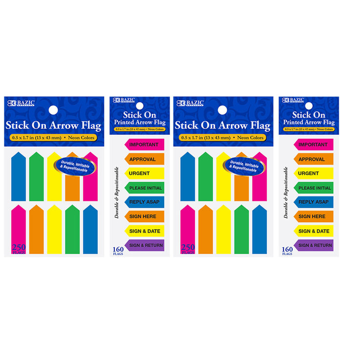 820 Sheets Neon Sticky Notes Flags Arrow Memo Sign Here Tabs Classroom Supplies