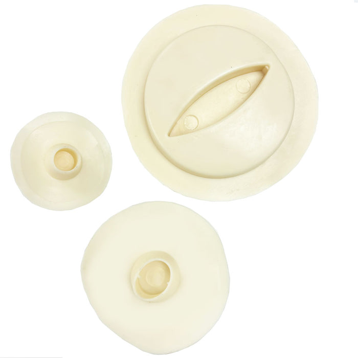 3 Pack Bath Tub Sink Floor Drain Plug Kitchen Water Laundry Stopper Caps Plastic