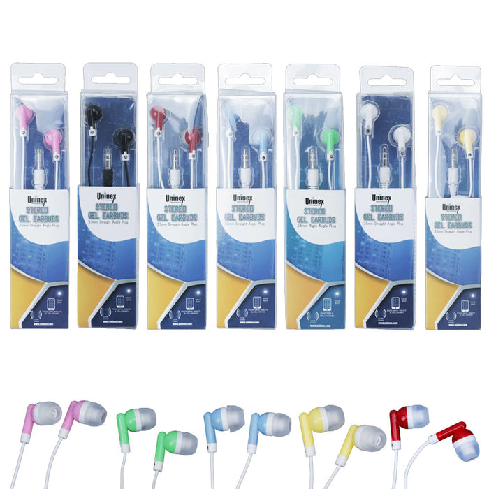 2 Pc Soft Gel Headphones Stereo Earphones Earbuds