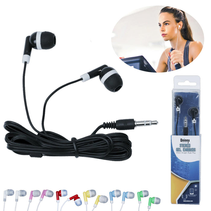 2 Pc Soft Gel Headphones Stereo Earphones Earbuds