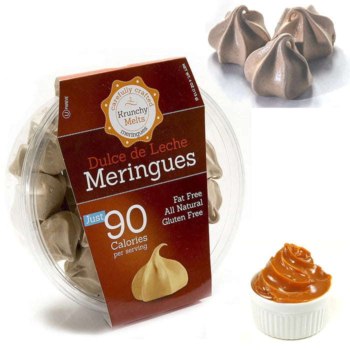 Dulce de Leche Meringue Cookies Fat Free Gluten Free Kosher Snacks Sweets Treats