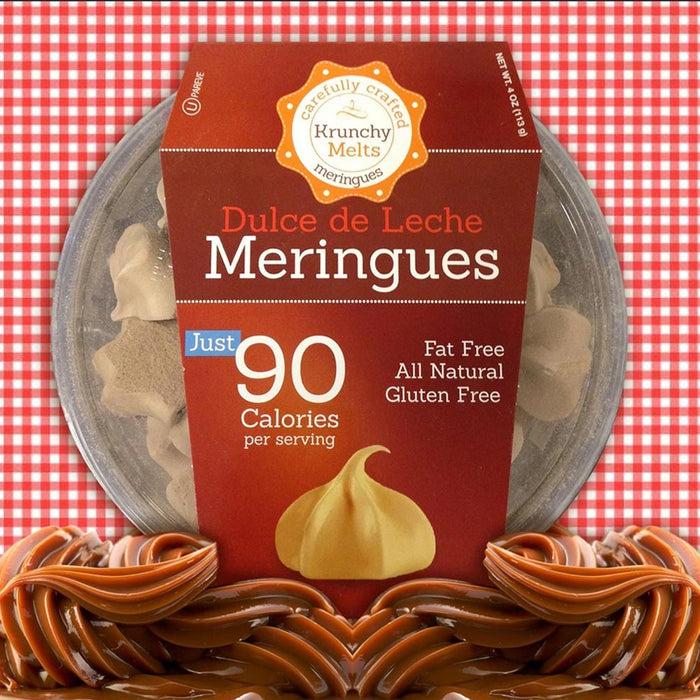 Dulce de Leche Meringue Cookies Fat Free Gluten Free Kosher Snacks Sweets Treats