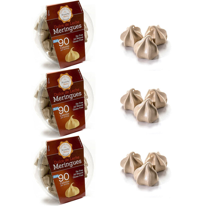 3 Boxes Pack Dulce de Leche Meringue Cookies Fat Free Gluten Free Kosher Sweets
