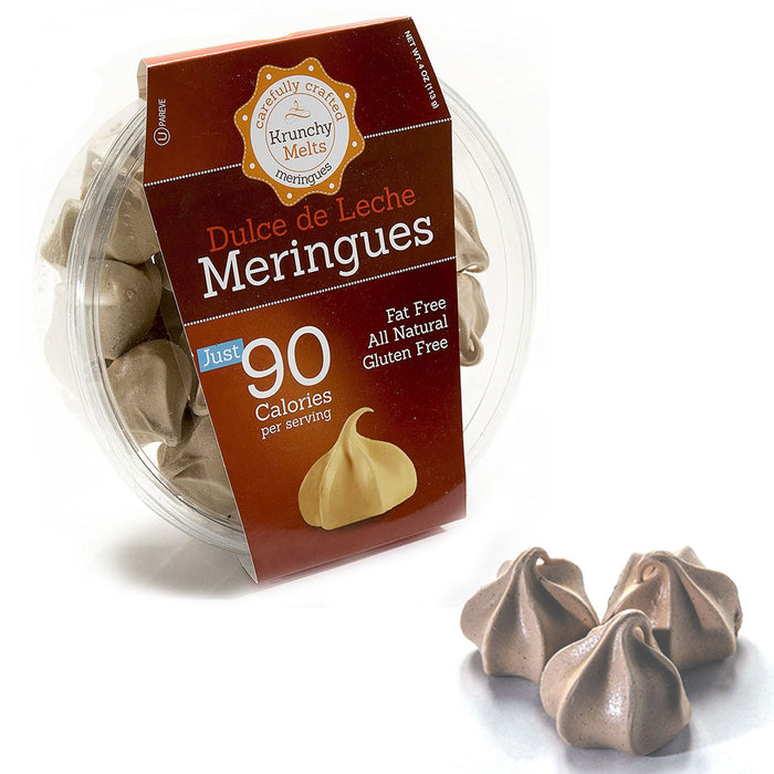 Dulce de Leche Meringue Cookies Fat Free Gluten Free Kosher Snacks Sweets Treats