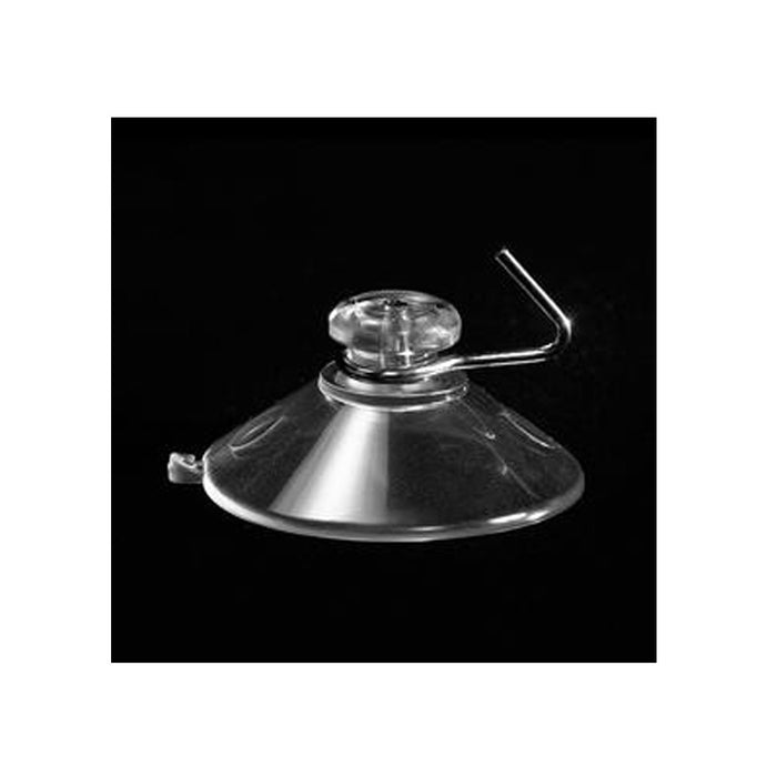 4 Suction Cups Plastic Hooks Hanger Clear Wall Bathroom Kitchen Crafts 1 1/2" D