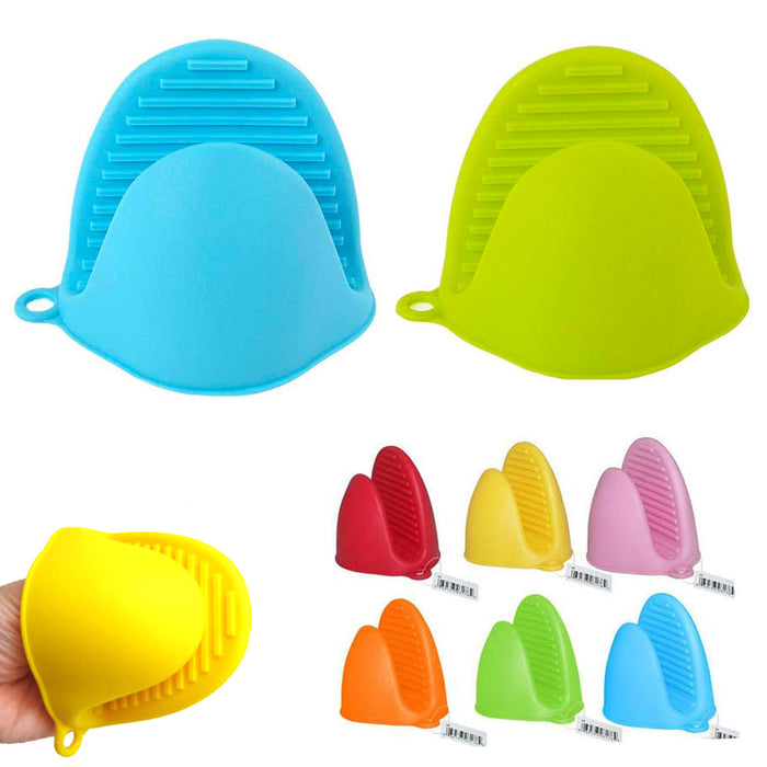 2 Silicone Gloves Pinch Non Slip Oven Mitt Heat Resistant Pot Holder Hot Baking