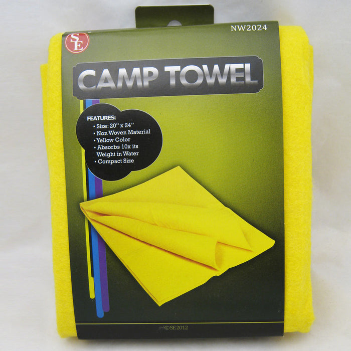 Camp Towel Outdoor Travel Camping Hiking Backpacking Sport 10X Fast Drying 20X24