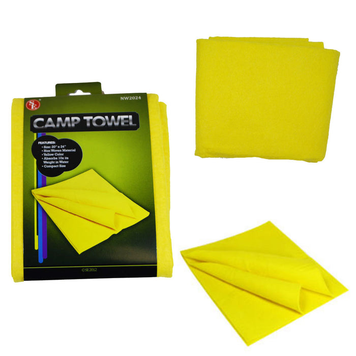 Camp Towel Outdoor Travel Camping Hiking Backpacking Sport 10X Fast Drying 20X24