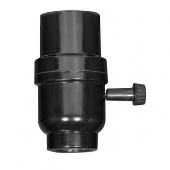 2 Pc Screw In Light Bulb Lamp Socket Base Holder Rotary On Off Switch Phenolic