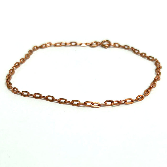 1 Pure Copper Anklet Ankle 7.75"  Bracelet Dainty Chain Link Jewelry Arthritis Relief