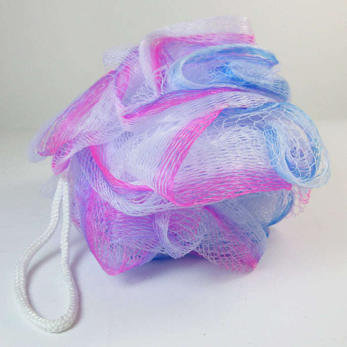 4 Pc Bath Sponge Shower Nylon Mesh Scrubbers Exfoliating Body Massage Scrub Lot