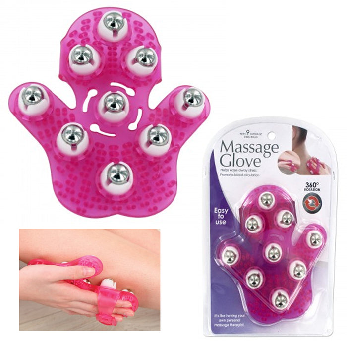 Body Care Hand Hold Roller Rolling Joint Massager Glove Cellulite Massage Relax