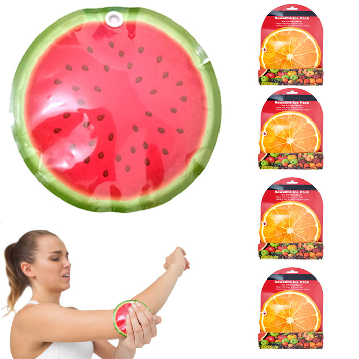 4 Packs Reusable Ice Gel Pack Cooler Lunch Box Pediatric Cold Therapy Kids Care