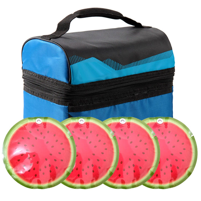 4 Pc Ice Packs Ice Cold First Aid Therapy Compress Muscle Pain Relief Reusable