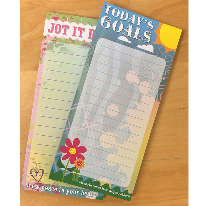 6 Pc Writing Notepads Memo Pads Note Pad 60 Sheets Grocery Shopping To Do List