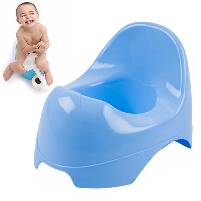 1 Blue Potty Training Seat Infant Toddler Baby Toilet Chair Splashguard Portable