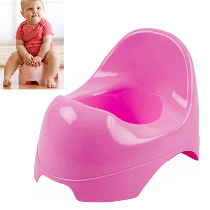 1 Pink Toddler Potty Training Chair Seat Infant Baby Toilet Splashguard Portable