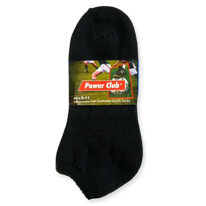 4 Pair Mens Cushioned Sport Socks No Show Crew Athletic Basketball Size 9-11 BLK