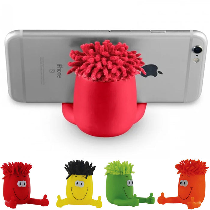 4 PCS Tech Mount Cell Phone Stand Universal Mobile Holder Squeeze Relieve Stress