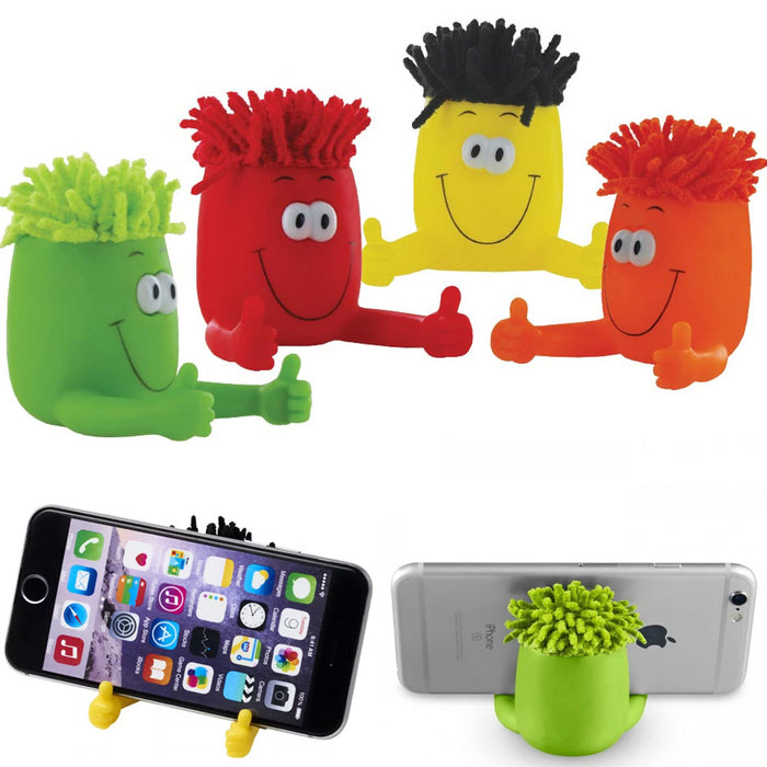 4 PCS Tech Mount Cell Phone Stand Universal Mobile Holder Squeeze Relieve Stress