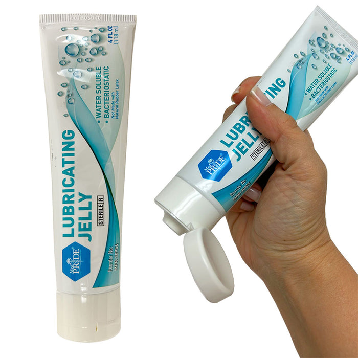 4 Pk Water Based Lube Lubricating Jelly Tube 4 Oz Sterile Bacteriostatic Enema