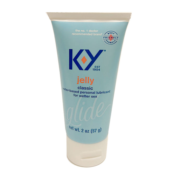1 K-Y Jelly Glide Personal Lubricant Wet Feel Lube Water Based 2oz Exp 10-2024