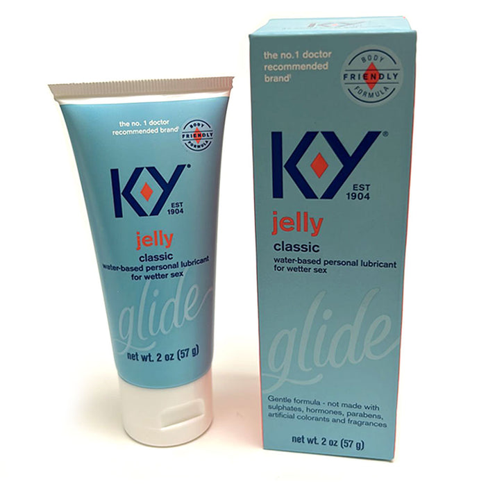 1 K-Y Jelly Glide Personal Lubricant Lubricating Wet Feel Lube Water Based 2oz