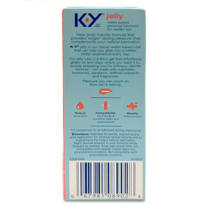 4 K-Y Jelly Water Based Personal Lubricant Latex Condoms Glide Lube 2oz Exp10-24