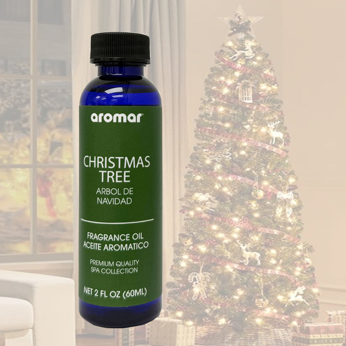 2 Aromatherapy Christmas Tree Fragrance Oil Diffuser Burner Holiday Scents 2oz