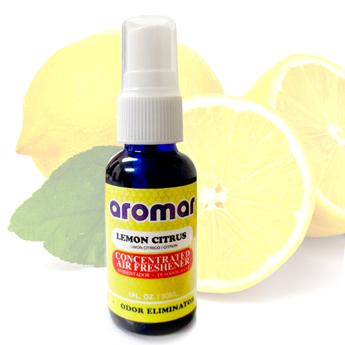 Room Spray Air Freshener Lemon Citrus Scent 1oz Odor Eliminator Home Toilet Car