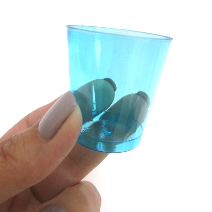 40 Ct Hard Plastic 1 Ounce Shot Glasses Party Essentials Mini Cups Neon Colors