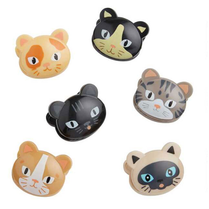 12 Kikkerland Cat Kitty Bag Clips Food Storage Sealing Chips Seal Kitchen Snack