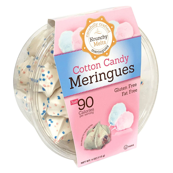 2 Cotton Candy Flavor Meringues Cookies Gluten Fat Free 90 Calorie Treats Sweets
